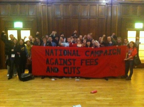National Campaign Against Fees and Cuts activists at NUS Conference 2012
